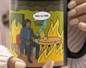 Kaladin Stormblessed This is Fine mok Brandon Sanderson Stormlight Archive koffiekopje kerstcadeau voor fantasyfans
