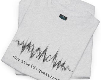 Progetto Ave Maria Perché Domanda Stupida Rocky Sound Wave Regalo per gli amanti dei libri BookTok Andy Weir Maglietta di fantascienza NASA Fan dello spazio fantascienza