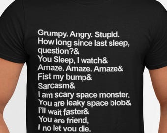Project Hail Mary Rocky Quotes T-Shirt: Andy Weir Sci-Fi Literary Graphic Tee