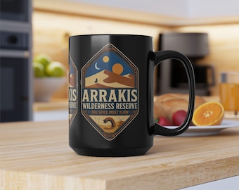 Arrakis Wilderness Reserve-mok Dune Fan Gift Book Lover-koffiemok Sci-Fi-mok Spice Must Flow-beker Fantasy-mok Sandworm-mok Arrakis Dune-beker