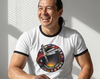 Project Hail Mary Mission Patch T-shirt Ryland Grace sci-fi film fan cadeau ruimte shirt Andy Weir