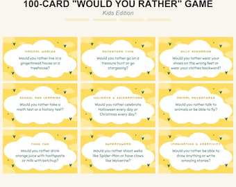 Preguntas "¿Qué Prefieres?" para niños: Divertido juego familiar (PDF)