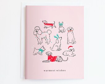 Holiday Dogs Christmas Card