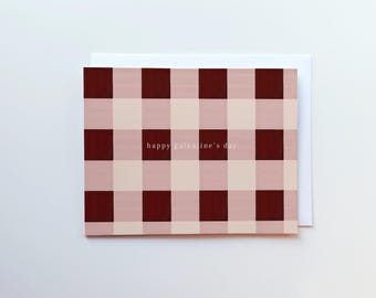 Galentine's Day Gingham Card