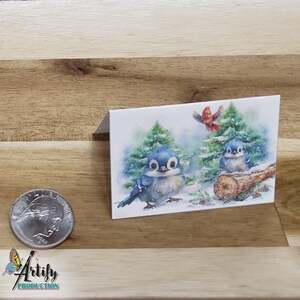 Mini carte imprimable Mini carte imprimable étiquette cadeau imprimable Carte de voeux vierge imprimable Carte miniature Forest Babies cadeau étiquette