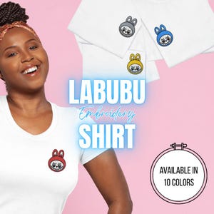Custom Labubu Clothes shirt embroidery personalized labubu merch for labubu lovers