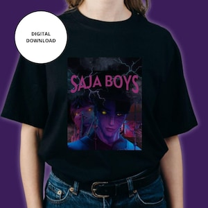 Kpop Saja Boys Shirt, Kpop Demon Hunters SVG, Demon Hunters Merch, Kpop Huntrix sticker, Saja Boys Fan Gifts PNG Cutting file, Jinu KPDH