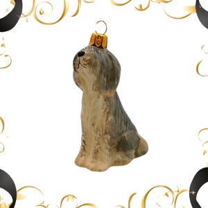 Komondor Dog-Handmade, Glass Christmas Ornament, Made in polish Manufacture, Blown Glass Ornaments, Collectible Bauble, Xmas, Happy