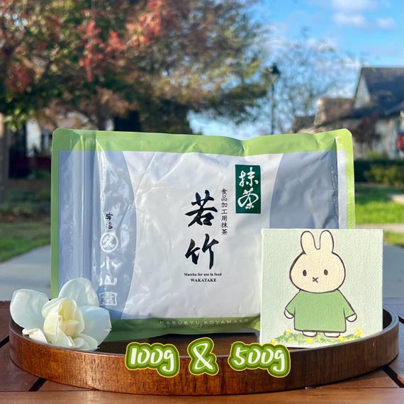 Marukyu Koyamaen Wakatake matcha - 100g bag and 500g bag