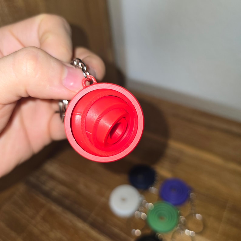 Custom 3D Printed Fidget Keychain | Rotating Balls | Choose up to 2 ...