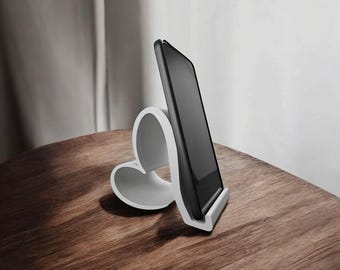 Supporto per telefono a forma di cuore stampato in 3D | Supporto per telefono in PLA | Regalo per la festa della mamma | Supporto per smartphone a forma di cuore | Idea regalo per la decorazione della scrivania