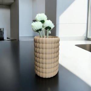 Design Vaas Bubble Bloom | Moderne 3D-geprinte decoratieve vaas | Organische vorm minimalistisch