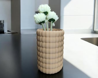 Vase Bubble Bloom Design | Vase décoratif moderne imprimé en 3D | Forme organique et minimaliste