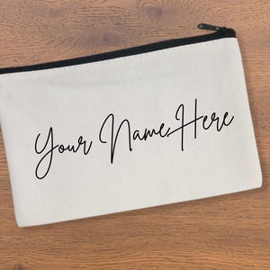 Custom Back to School Bag, Personalized Cosmetic Bags for Bridesmaid Gifts, Party Gifts, Bachelorette Gifts Bag, Custom Pencil Bags