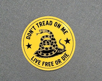 Don't Tread On Me Toolbox Sticker, Hardhat Stickers, Patriotic Stickers