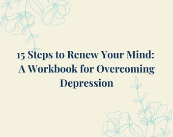 Printable Depression Journal Prompts Workbook, Guided Prompts for Healing & Growth, Healing Journey, Mindfulness Journal, Goals Workbook