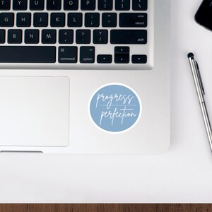 Progress Over Perfection Sticker –motivational Reminder for Self-growth ...