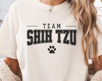 Camiseta Comfort Colors para perro Shih Tzu, regalo para amantes de los perros