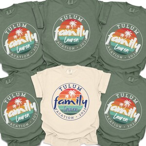 Custom Family Vacation Shirt: Comfort Colors Matching Tee