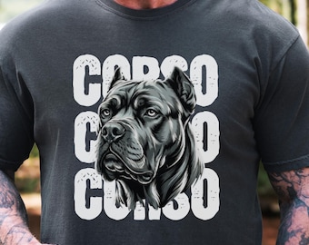 Cane Corso Comfort Colors Shirt, T-Shirt Vintage Dog Lover Shirt, Italian Mastiff Graphic Tee, Gift for Corso Owners Unisex Pet Lover Top