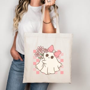 Halloween Süßes oder Saures Tasche, Ästhetische Canvas-Einkaufstasche, Partygeschenk Tasche, Kinder SpookySeason Candy Bag, Halloween-Geschenk