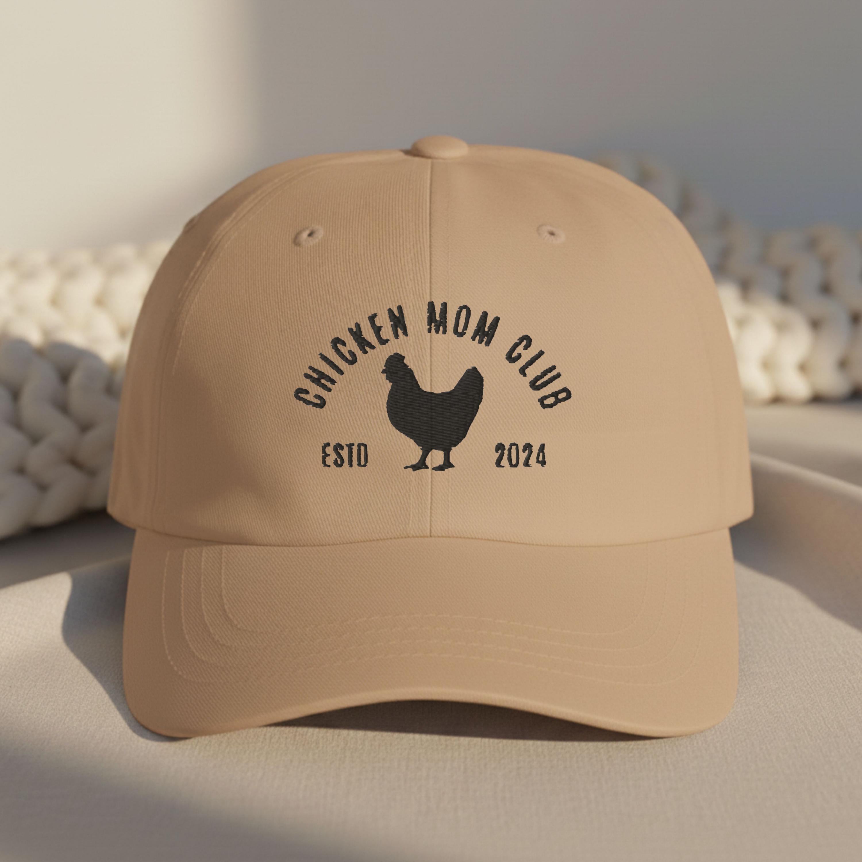 Custom Chicken Mom Hat ,embroidered Chicken Mama Hat, Chicken Mom Club ...