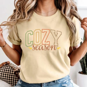 Cozy Season Comfort Colors® Shirt, Fall Vibes Pumpkin Season Retro Autumn T-Shirt