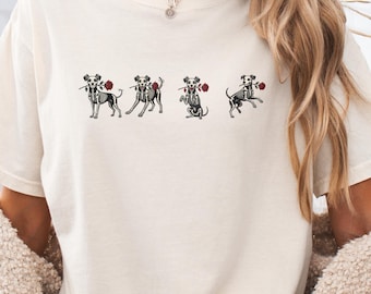 Gothic Valentine Shirt, Dog Lover Dark Valentine Shirt or Tote, Goth Love Design