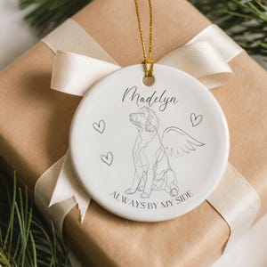 Custom Dog Memorial Ornament Personalized Goldendoodle Pet Loss Ornament, Rainbow Bridge Sympathy Gift, Custom Doodle Remembrance Keepsake