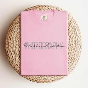 Custom Photographer Sweater, Personalized Photography Name Shirt, Photographer Gift, Photographer Logo Crewneck Sweatshirt, Studio Gifts