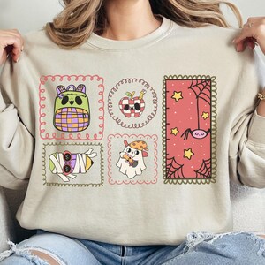 Halloween Teacher Sweatshirt, Spooky Retro Ghost Teacher Sweater, Crewneck Fall Shirt