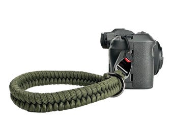 Correa de muñeca de paracord de liberación rápida para cámara, hecha a mano, para DSLR sin espejo, regalo para fotógrafos, compatible con Sony, Nikon, Canon y Fujifilm.