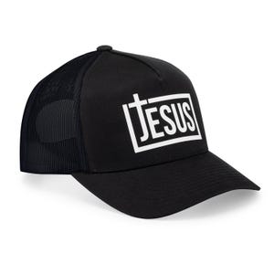 Jesus Cross Christian Trucker Hat - Faith Baseball Cap Snapback Mesh Religious Gift For Men - Christian Apparel - Aprojes