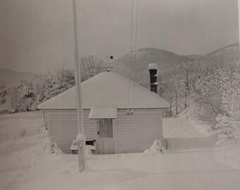 Stieglitz, New Snow and Little House, 1933. Vintage print. Wall Art. Easy to Frame