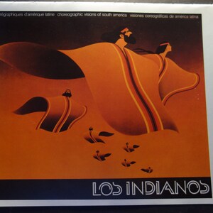 Los Indianos Gaucho Ballet vintage print 9 by 13 Vintage Poster South America dance