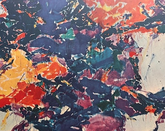 Sam Francis, Towards Disappearance II | Vintage Print 1960 | Framable Wall Art