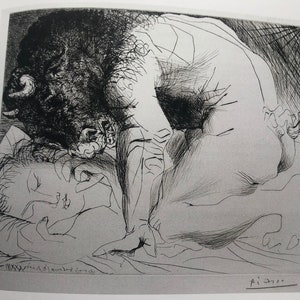 Picasso, Minotaur with Sleeping Girl | Original published lithograph | Ready to Gift | Wall Art