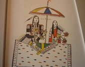 Bride and Groom - Zo Tom - Plains Indians Sketch Books - Art Print - 1877 Native American for 11 by 14 frame Wedding Ceremonia