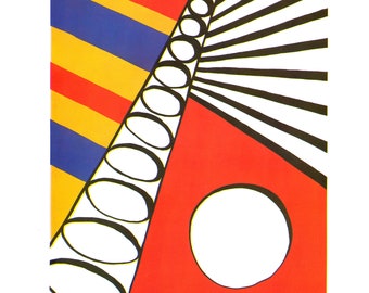 Pennsylvania Ballet Alexander Calder Under the Sun Ballet poster print 13 by 9 inches - modern abstract design signed in plate