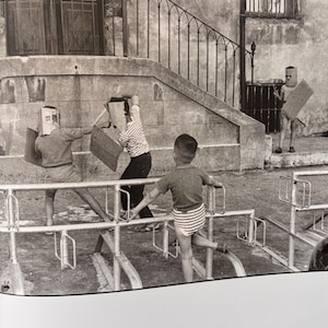 Henri Cartier-Bresson | Play Time, Tarascon France 1959 | Black and White | Vintage Published Lithograph | Ready to Frame | Wall Art