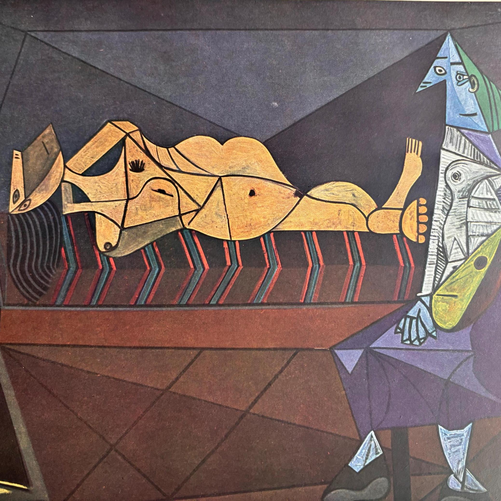 Vintage 1950 Picasso “Aubade” Lithograph Art Print Vintage 1950 Picasso “Aubade” Lithograph Art Print