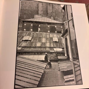 Henri Cartier-Bresson | Courtyard in Paris, 1953 | Black and White | Vintage Published Lithograph | Ready to Frame | Wall Art
