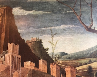 Landscape by Andrea Mantegna | Italian Renaissance | Tip in print | Framable Wall Art | Detail of Agony in the Garden | For art lovers