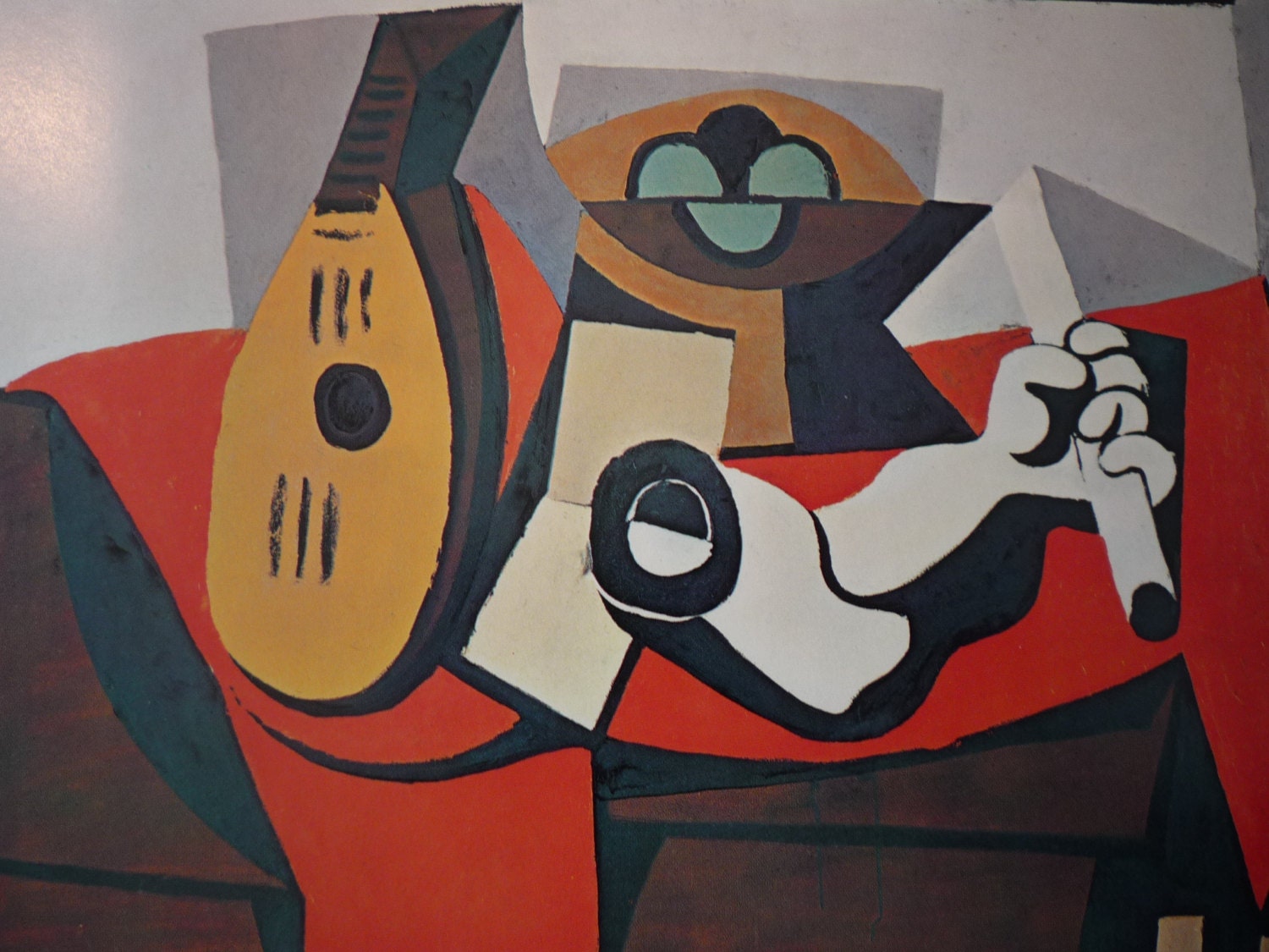 ピカソ プラスチックの腕を持つ静物画 1925年 - キュビズムアート 額装