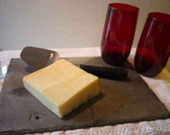 Slate Cheese Tray - Serving Platter - Trivet - Repurposed Slate - Unique Table Accessory