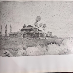 Greene & Greene, Adelaide Tichenor House, Long Beach, Californië | Extra groot om in te lijsten | cadeau voor architect