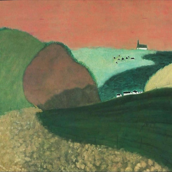 Milton Avery Gaspe Pink Sky Quebec | Art Print | Landscape Modern