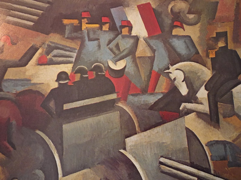 Roger de La Fresnaye Artillery Cubist Art ephemera Paris 1943 gift for art lovers framable French school of art early 20th century image 1