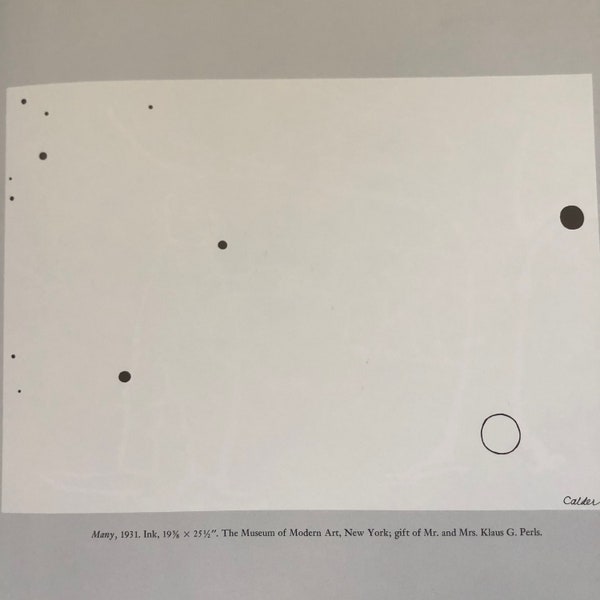 Calder, Many | Signed in Plate | Modern abstract | Original Published Litho | Gift for art lover |