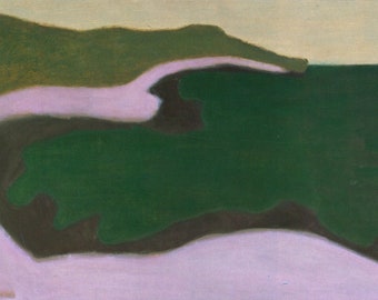 Milton Avery Green Seascape Fine Art Print Landscape Modern Beach scene Abstract Expressionism framable art gift